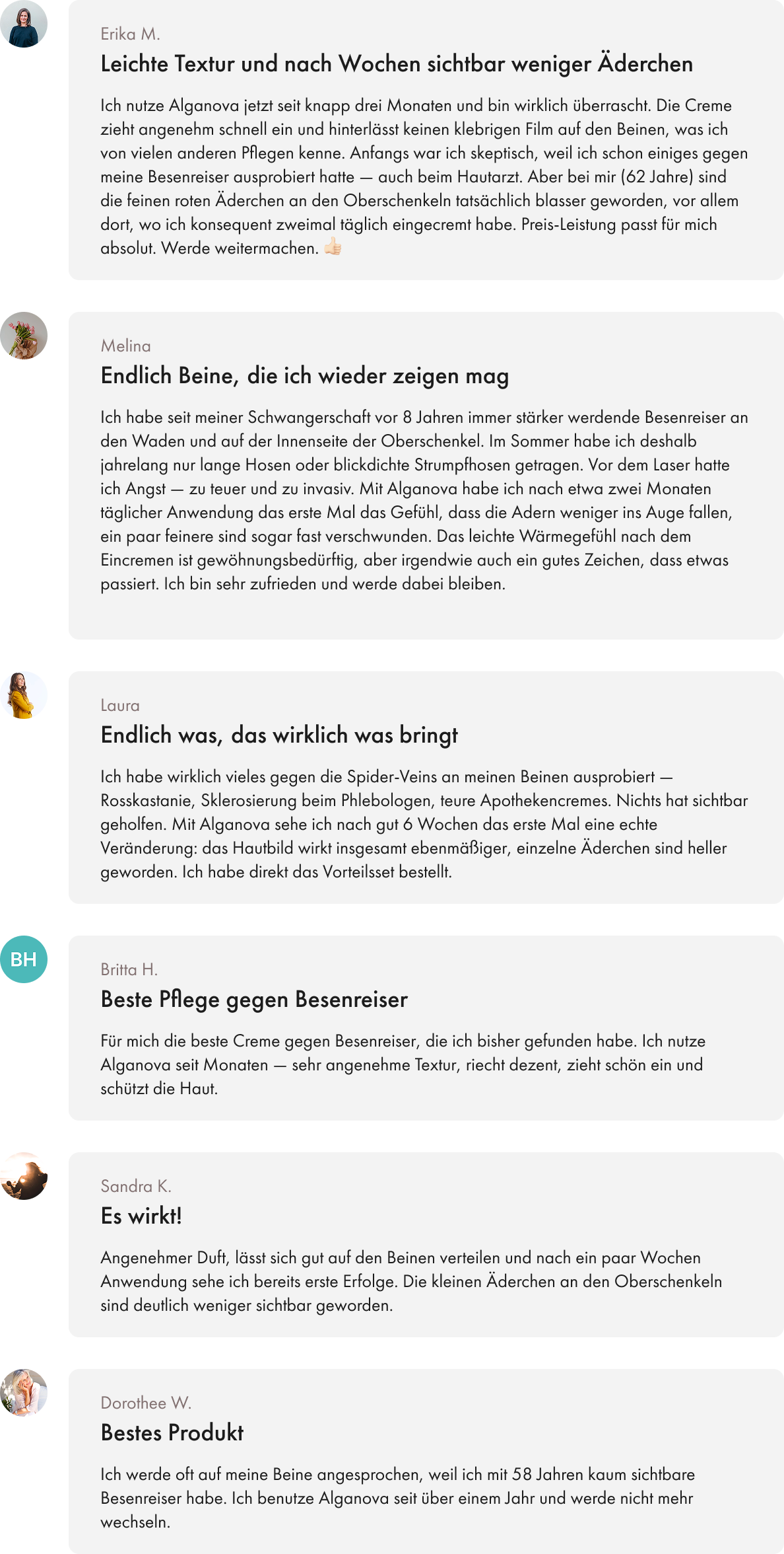 Echte Kundinnen,