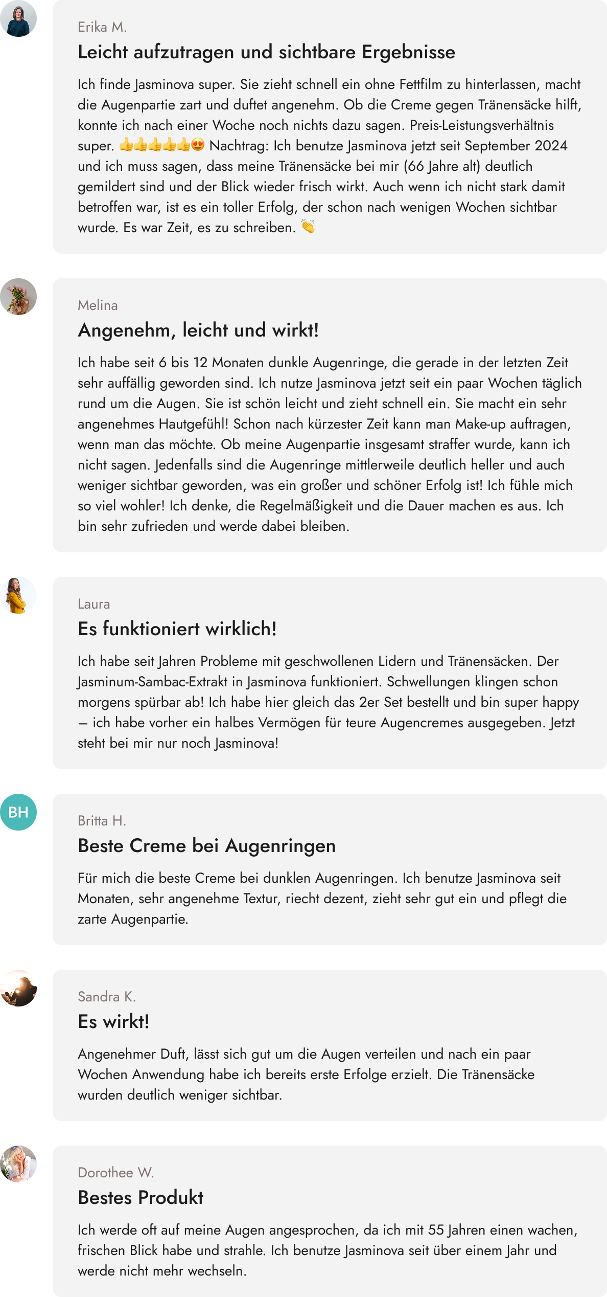 Echte Kundinnen,